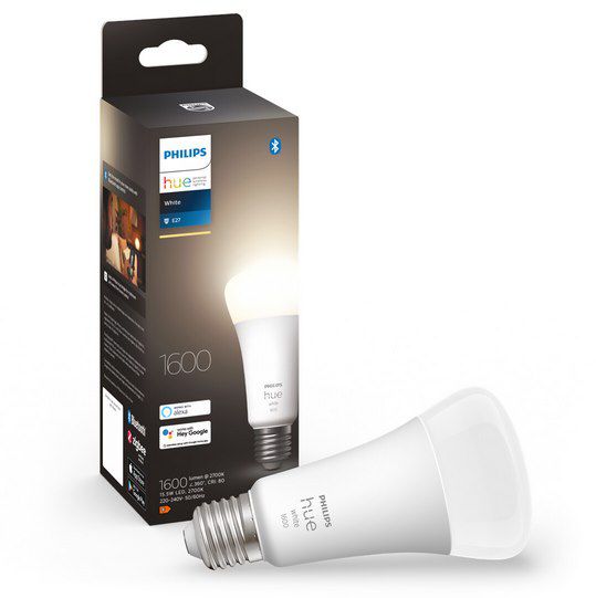 Philips Hue White (BT) E27 mit 15,5W & 1600lm für 15€ (statt 23€)