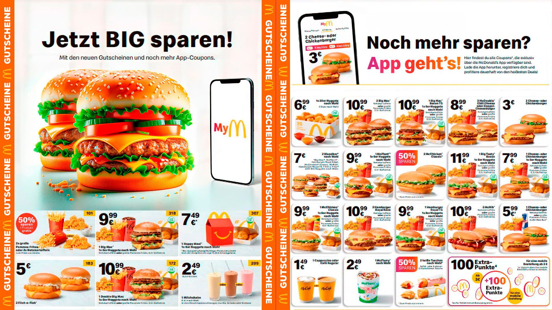 McDonalds Gutscheine für März 2024 auch als PDF zum ausdrucken