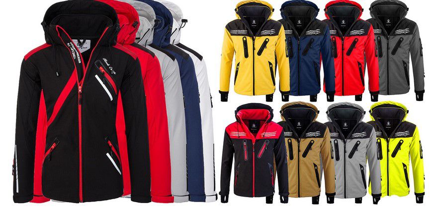 Rock Creek H 140 Herren Softshell Jacke bis 5XL für je 49,90€ (statt 60€)