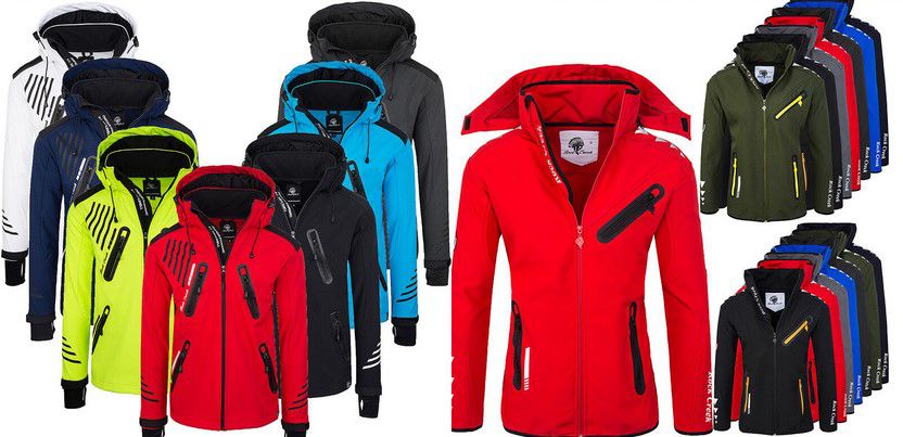 Rock Creek H 140 Herren Softshell Jacke bis 5XL für je 49,90€ (statt 60€)