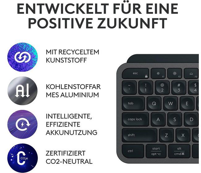 LOGITECH MX Keys S Plus für 88,24€ (statt 115€)