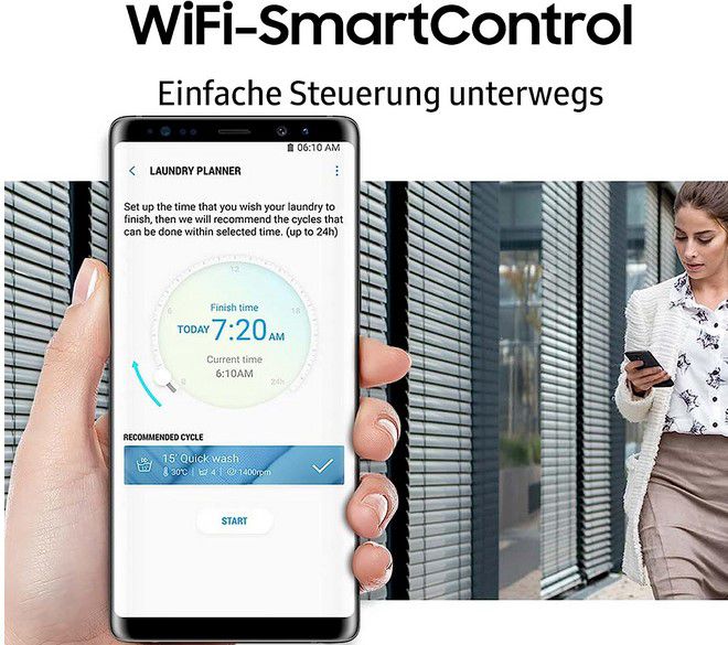 SAMSUNG WW90T504AAW WiFi Waschmaschine 9kg für 479€ (statt 588€)