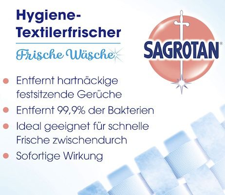4x Sagrotan Hygiene Textilerfrischer Frische Wäsche für 12,76€ (statt 16€)