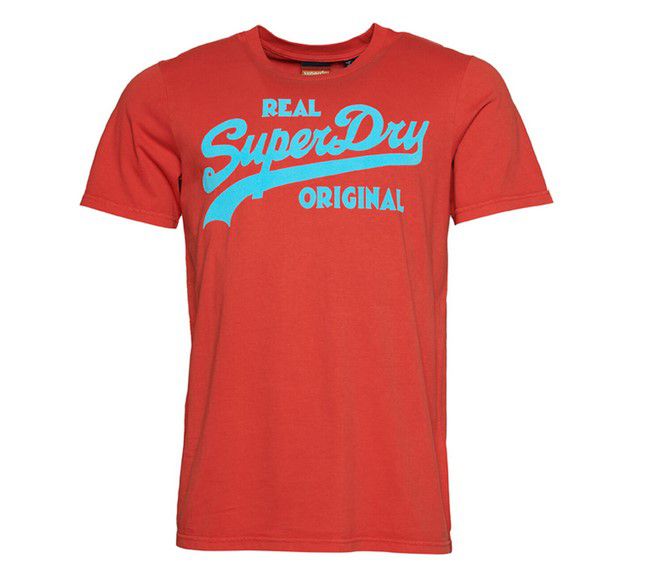 Superdry Herren Vintage Logo T Shirt Neonfarben für 11,16€ (statt 19€)