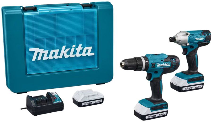 Makita DK18354X1 Akkuschrauber + Schlagschrauber + 3 x Akkus für 158,90€ (statt 187€)