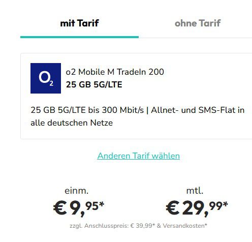 Samsung S24 (256GB) für 9,95€ + O2 AllNet Flat 25GB 5G/LTE 29,99€ mtl.