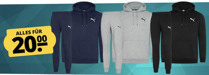 3x Puma Essential Logo Herren Hoodie mit kleinem Logo für 55€ (statt 78€)