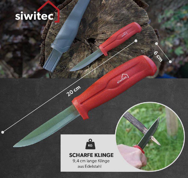 siwitec Universalmesser Set mit 4 in 1 Messerschärfer für 24,99€ (statt 40€)