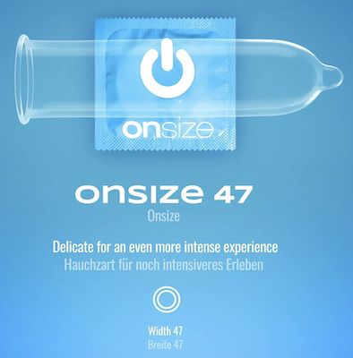 50er Pack ONsize Kondome mit 47 mm Breite für 9,89€ (statt 25€)