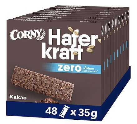 48er Pack Corny Haferkraft Zero Kakao oder Haselnuss für 16,38€ (statt 21€)