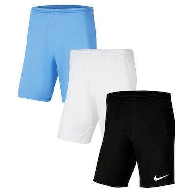 3er Pack Nike Park III Dri-Fit Shorts für 27,99€ (statt 33€)
