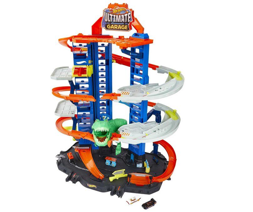 Hot Wheels Garage + 2 Autos +T Rex für 109,58€ (statt 136€)