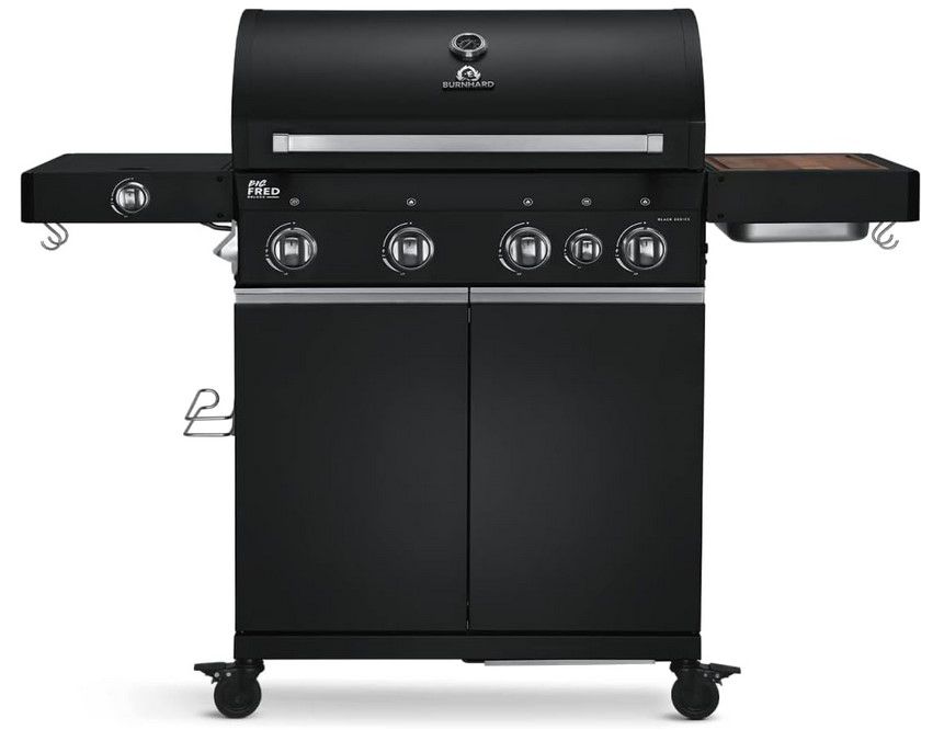 BURNHARD Big FRED Deluxe BLACK 2023 Gasgrill + Zubehör für 763,79€ (statt 849€)