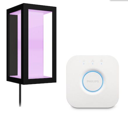 Philips Hue White & Color LED Außen Wandleuchte Impress + Bridge für 109,95€ (statt 158€)