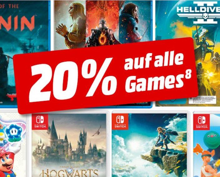 Media Markt alle Games mit 20% z.B. Animal Crossing: New Horizons für 42,98€ (statt 48€)