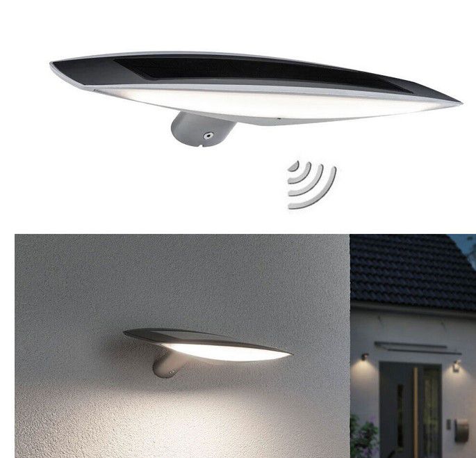 Paulmann Kiran LED Solar Wandleuchte Bewegungsmelder für 13,99€ (statt 23€)