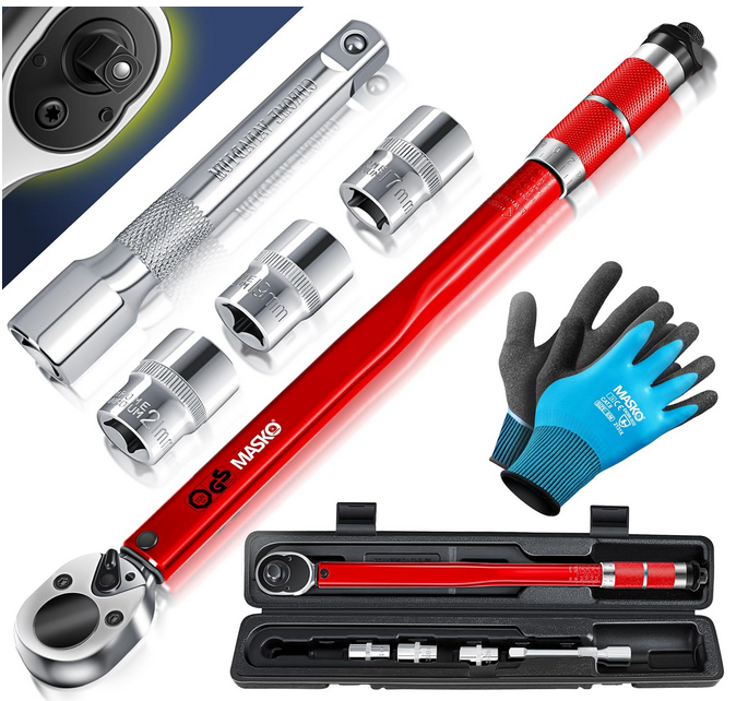 MASKO Drehmomentschlüssel 6tlg. Set 40 210Nm für 24,80€ (statt 35€)