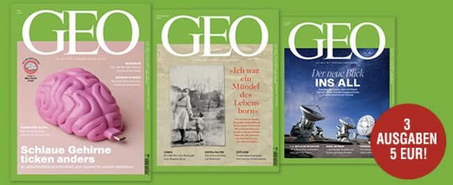 🗞️ 3 Ausgaben GEO Magazin für 5€ 🗞️ 3 Ausgaben GEO Magazin für 5€