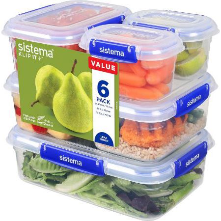 Sistema Klip It Plus Frischhaltedosen Set, 6 tlg. für 17€ (statt 22€)