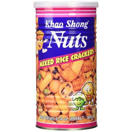 4 x Khao Shong Mixed Rice Crackers, 180g ab 16,30€ (statt 22€)
