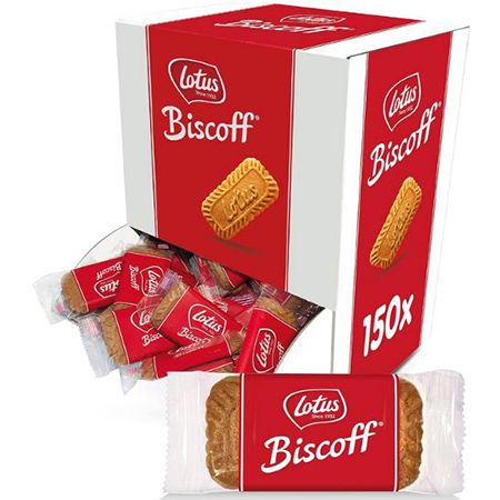 150er Pack Lotus Bakeries Biscoff Karamellgebäck, 938g ab 7,60€ (statt 11€)