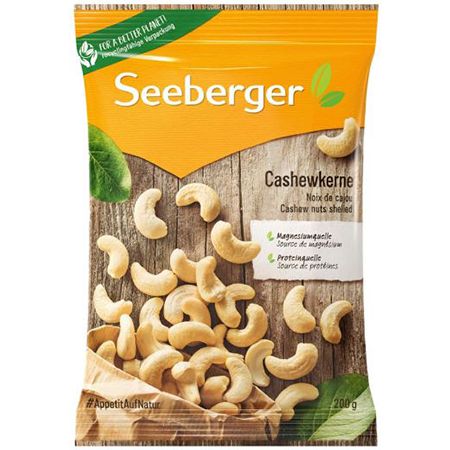 12er Pack Seeberger Cashewkerne, 200g ab 48,49€ (statt 57€)