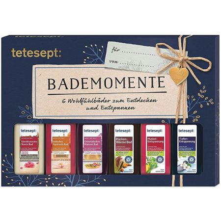 🚿 tetesept Bäder Bademomente Geschenkset (6 x 20 ml) für 7,99€ (statt 14€)