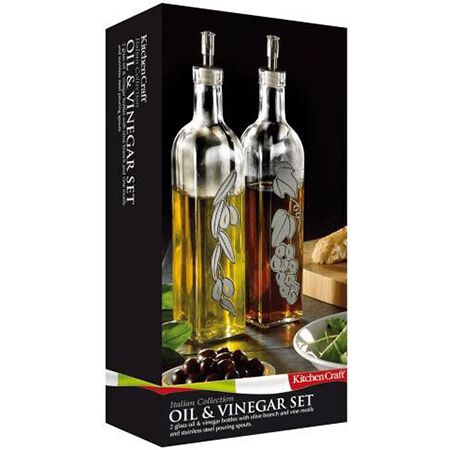 KitchenCraft Italienisches Öl  und Essig Set, 500ml für 6,89€ (statt 16€)