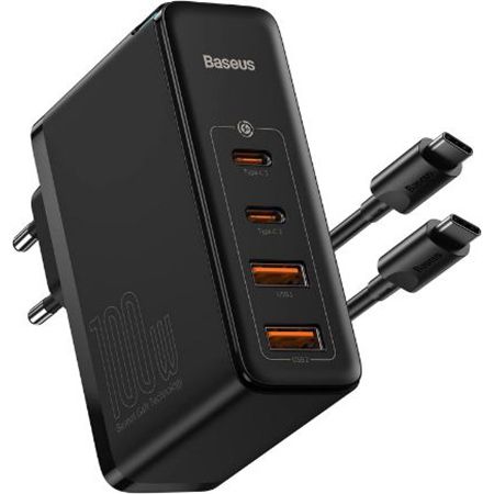 Baseus 4 Port USB C/A Ladegerät mit 100W, GaN II Tech für 39,99€ (statt 49€)