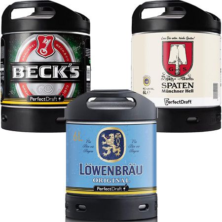 Amazon: Perfect Draft Bierfässer ab 14,24€ + Pfand im Angebot