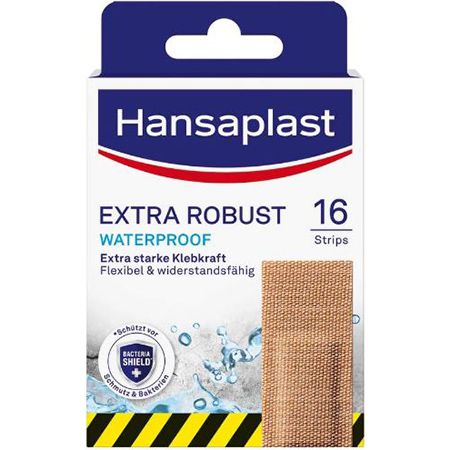 16er Pack Hansaplast Extra Robust Waterproof Textil Pflaster ab 2,11€ (statt 3€)