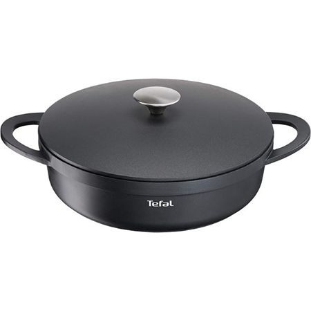 🍲 Tefal E21872 Trattoria Aluguss Servierpfanne mit Deckel, 28cm für 54,99€ (statt 68€)