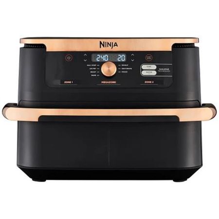 Ninja AF500EUCP Deluxe Foodi FlexDrawer Heißluftfritteuse, 10,4L für 209,99€ (statt 280€)