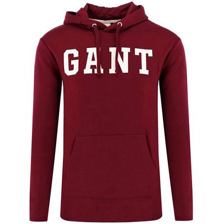 GANT Kapuzen Sweatshirt in Weinrot oder Grau für 72€ (statt 110€)