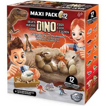 BUKI 2138 Dino Eier Maxi Pack zum Ausgraben, 12er Pack für 13,23€ (statt 24€)