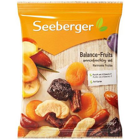 12er Pack Seeberger Balance Fruits Trockenfrucht Mischung, 200g ab 29,99€ (statt 38€)