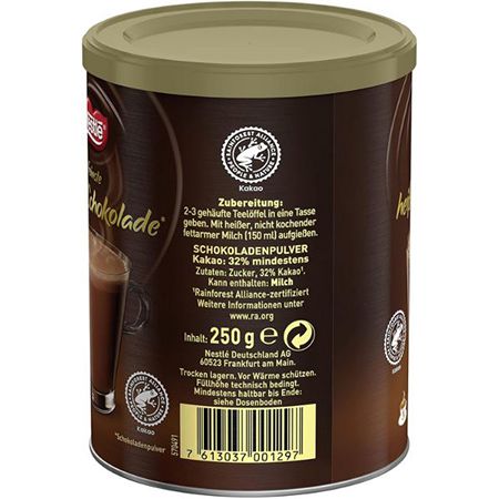 4er Pack Nestle Feinste heisse Schokolade, je 250g für 14€ (statt 20€)