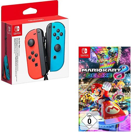 Nintendo Switch Joy Con 2er Set + Mario Kart 8 für 99€ (statt 114€)