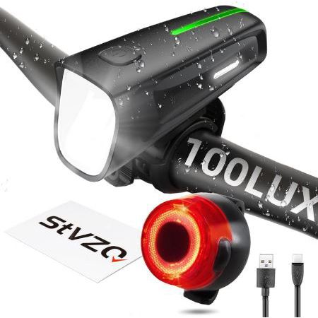 Arkham LED Fahrradlicht Set mit Akku, 100 LUX für 19,99€ (statt 40€)