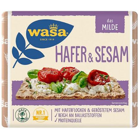 🍞 12er Pack Wasa Knäckebrot Hafer & Sesam, je 230g ab 18,35€ (statt 29€)