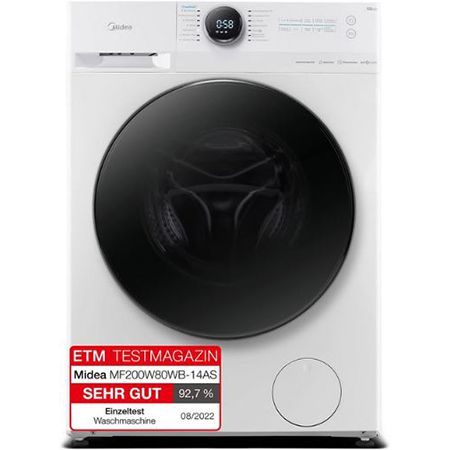 Midea MF200W80WB-14AS Waschmaschine (8kg) & App Anbindung für 347,65€ (statt 459€)