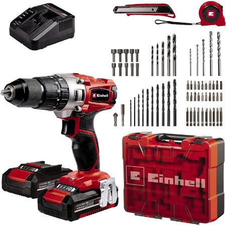 Einhell TE CD 18/2 Li i +64 Akku Schlagbohrschrauber Set für 119,99€ (statt 135€)