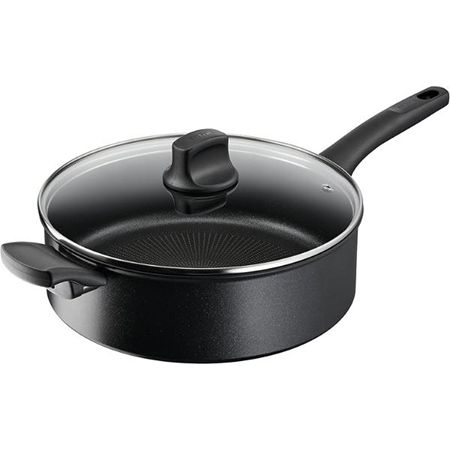 Tefal G28837 Hard Titanium On Schmorpfanne mit Deckel, 28cm für 67,96€ (statt 83€)