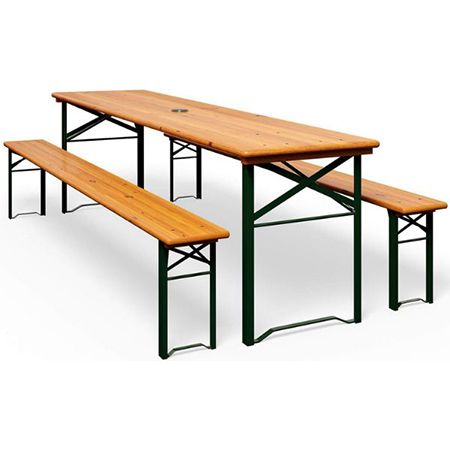 🏠 Casaria Bierzeltgarnitur mit 2 Bänken + Tisch für 79,95€ (statt 99€)