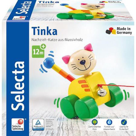 Selecta Tinka Holz Nachzieh Katze für 11,29€ (statt 18€)