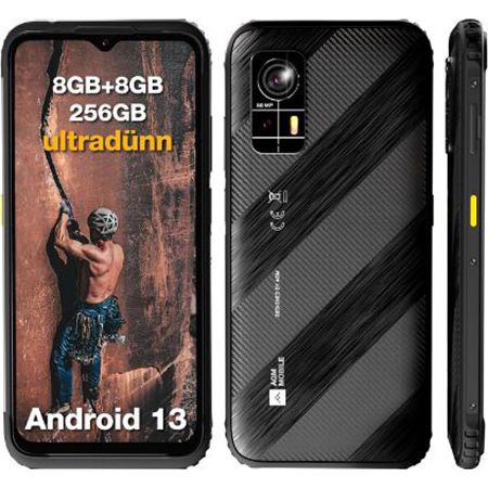 AGM H6 Ultradünnes Outdoor Android Handy mit 256GB für 176,75€ (statt 289€)