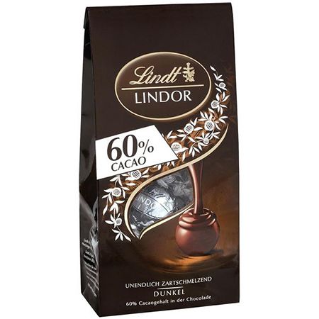 Lindt Lindor Kakao Extra Dunkel Kugeln, 60%, 137g ab 3,59€ (statt 9€)