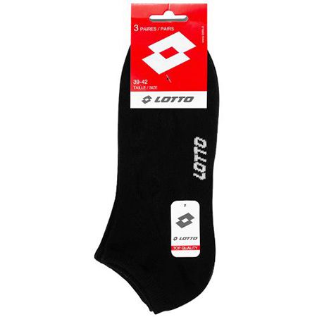 3 Paar Lotto Sneakersocken in Schwarz für 6,17€ (statt 10€)