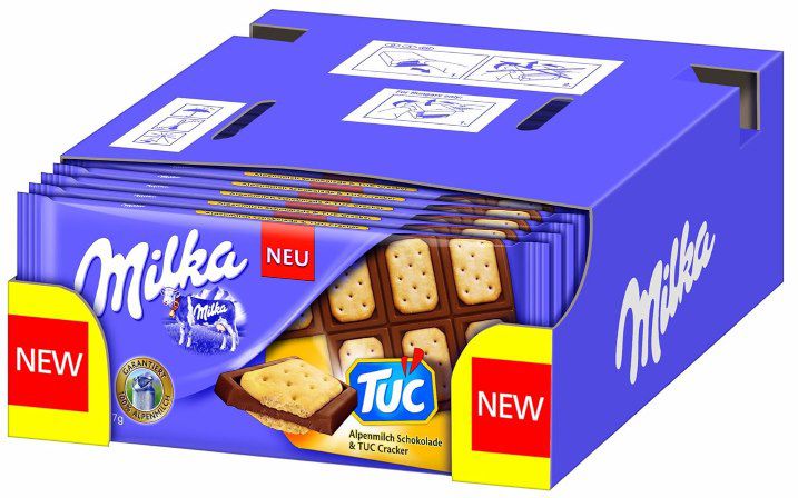 🍫 9x Milka Alpenmilch Schokolade & TUC Cracker (je 87g) für 8,91€ (statt 18€)   0,99€ pro Tafel