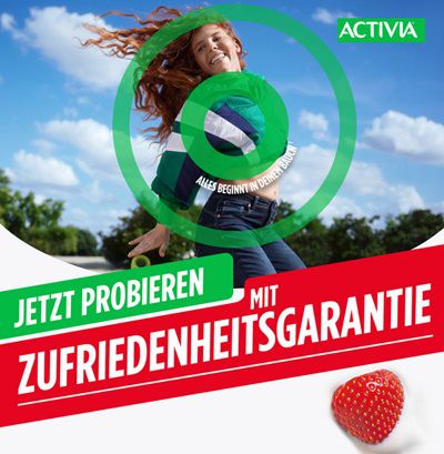 Activia ausprobieren, bei Unzufriedenheit Geld zurück